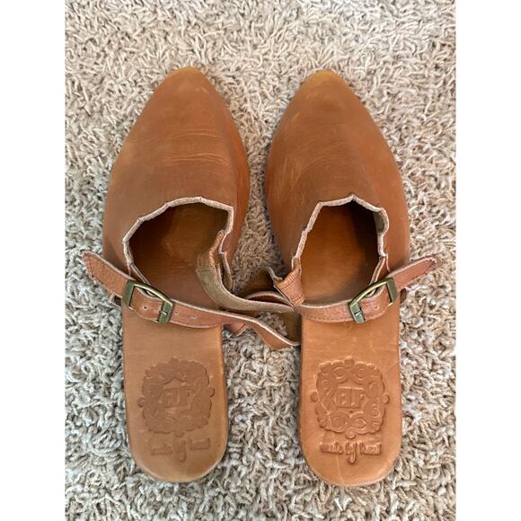 Bali ELF Mangrove Leather Slingback Flats Tan Size 9.5 - Picture 5 of 8